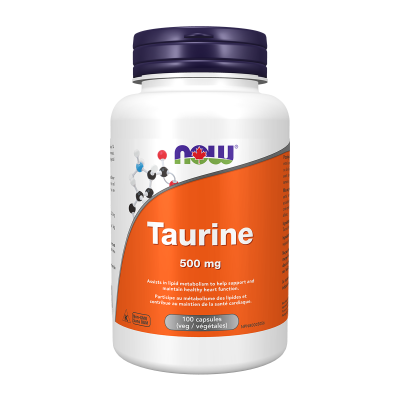 NOW Taurine 500 mg (100 Capsules)