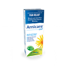 A box of Boiron Arnicare Gel, a homeopathic medicine for pain relief, with a picture of a white flower on the label.