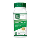 Close-up of Bell Shark Liver Oil softgels spilling out of the bottle