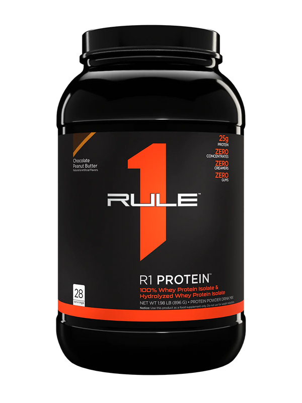 Rule One R1 Protein 100% Whey Isolate & Hydrolyzed Whey - Chocolate Peanut Butter